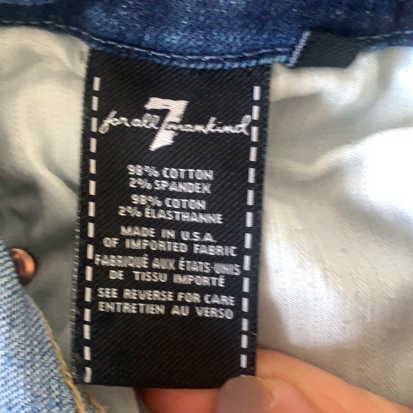 7 For All Mankind The Ankle Skinny size 27 - Picture 7 of 9